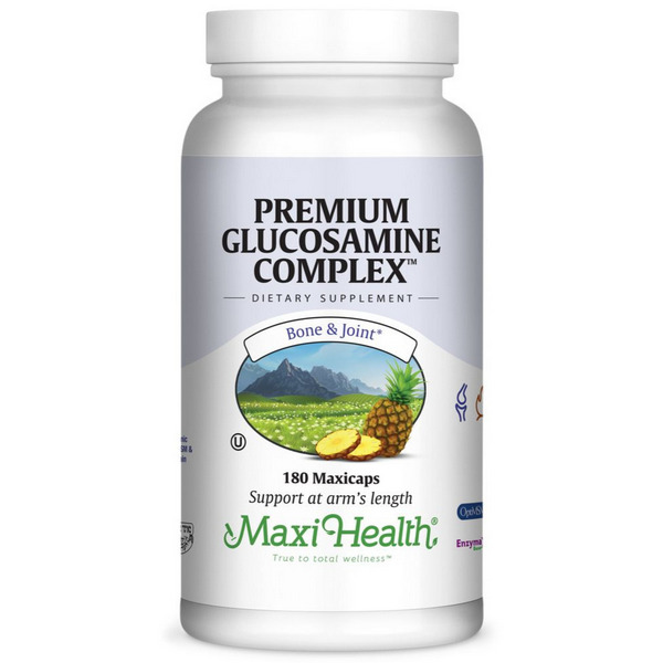 Maxi Health Premium Glucosamine Complex 180 Capsules Bulk Bottle - Kosher Joint Formula